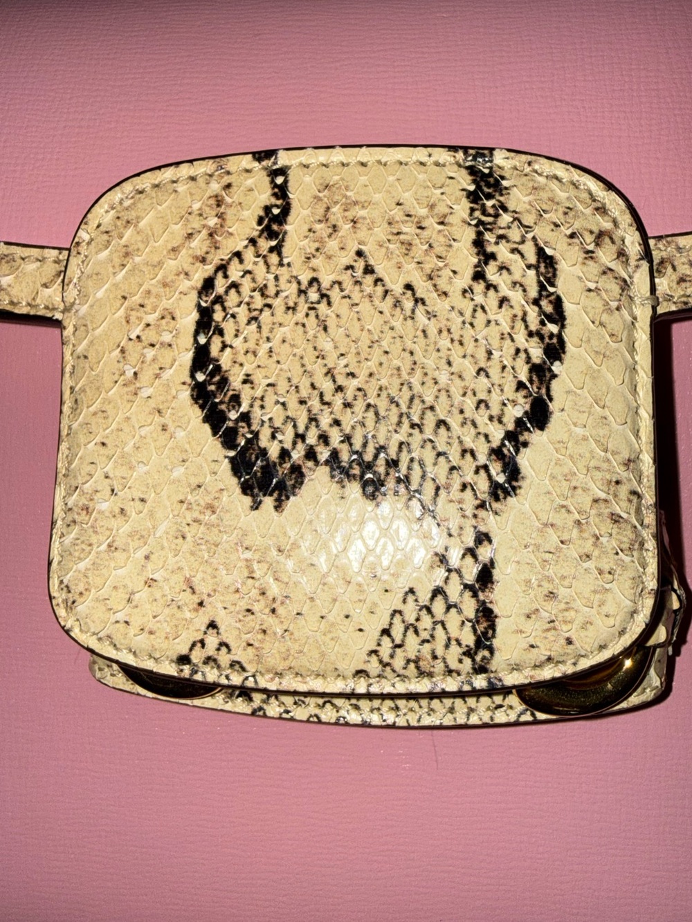 Rare Gucci Limited Edition Horsebit 1955 Blush Pink Leather&Python Crossbody Bag - Picture 7 of 15